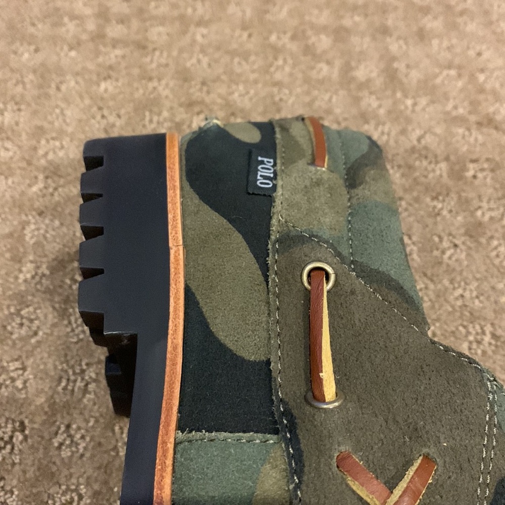 Men’s Polo Ralph Lauren Ranger Deck” Camo Suede Loafer NWT NIB Size 8.5W - Picture 11 of 15